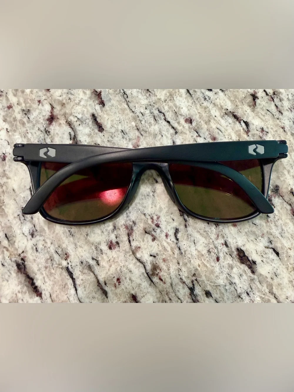 Rheos Black Nylon Optics Polarized Sunglasses 100% UV Protection 00140